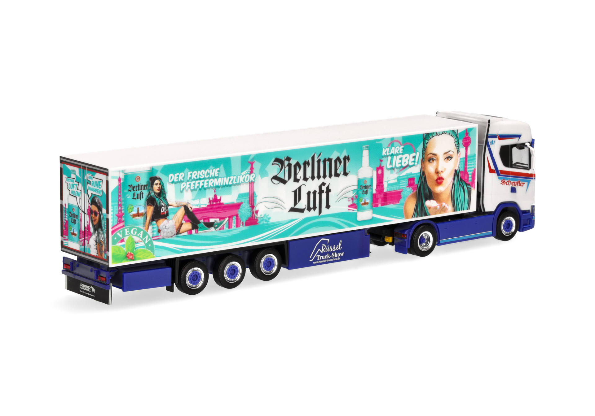 Scania CS 20 HD  refrigerated box semitrailer truck "Scheufler/Berliner Luft"