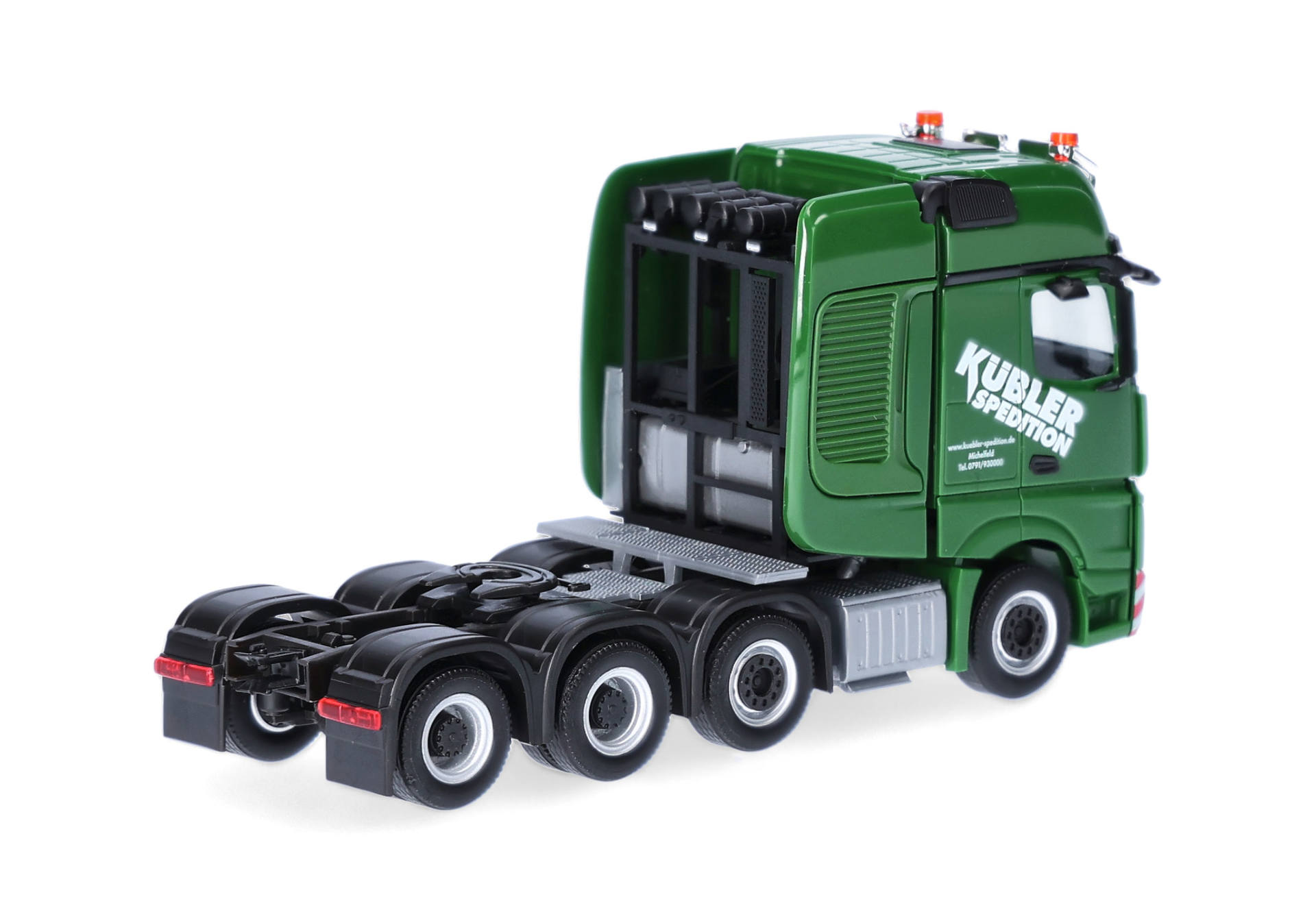 truck, tractor, semi-trailer, green, toy vehicle