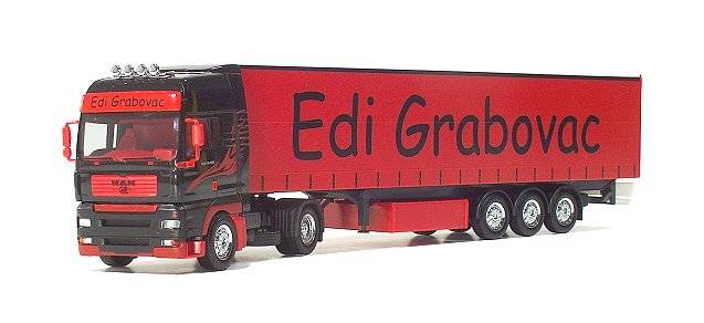 MAN TGA XXL curtain canvas semitrailer "Grabovac"