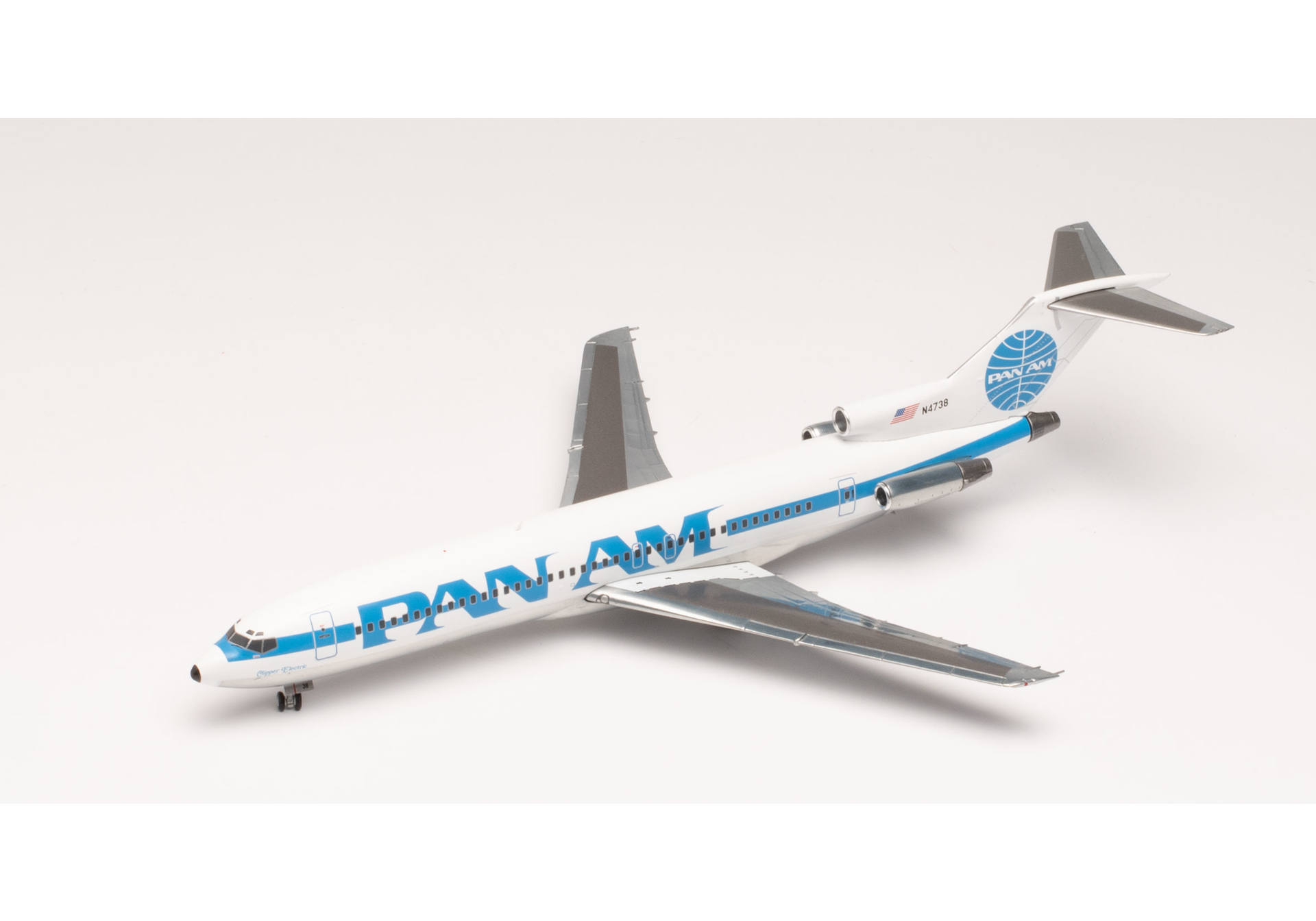 Pan Am Boeing 727-200 - Billboard with cheatline test livery - N4738 “Clipper Electric”