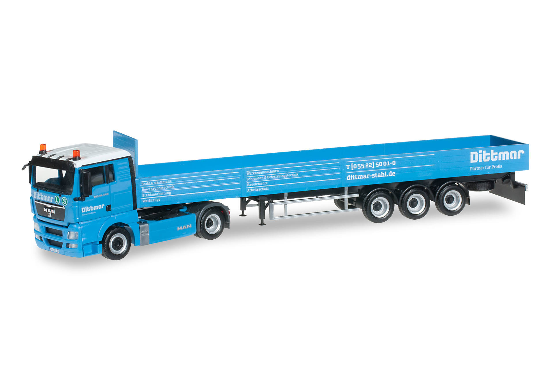 MAN TGX XL Pritschen-Sattelzug "Dittmar"