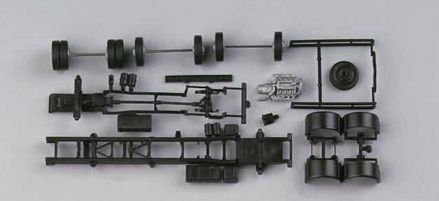 chassis for truck Scania 3-axle with set of wheels (7,15m)Content: 2 pcs.