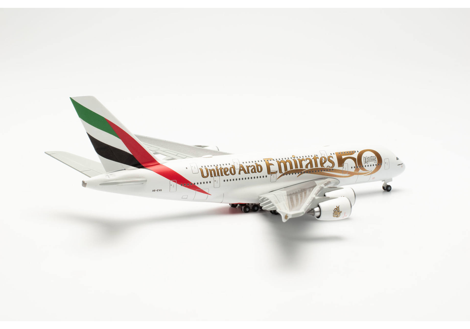 Emirates Airbus A380 - UAE 50th Anniversary – A6-EVG