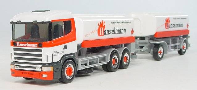 Scania 144 Benzintank-Hängerzug "Wahr/Hanselmann"