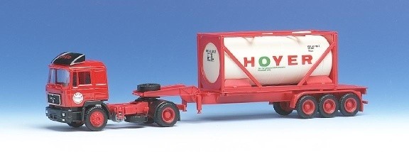 MAN F90 Tankcontainer-Sattelzug 2a/3a 30 "Trailer with 20" container