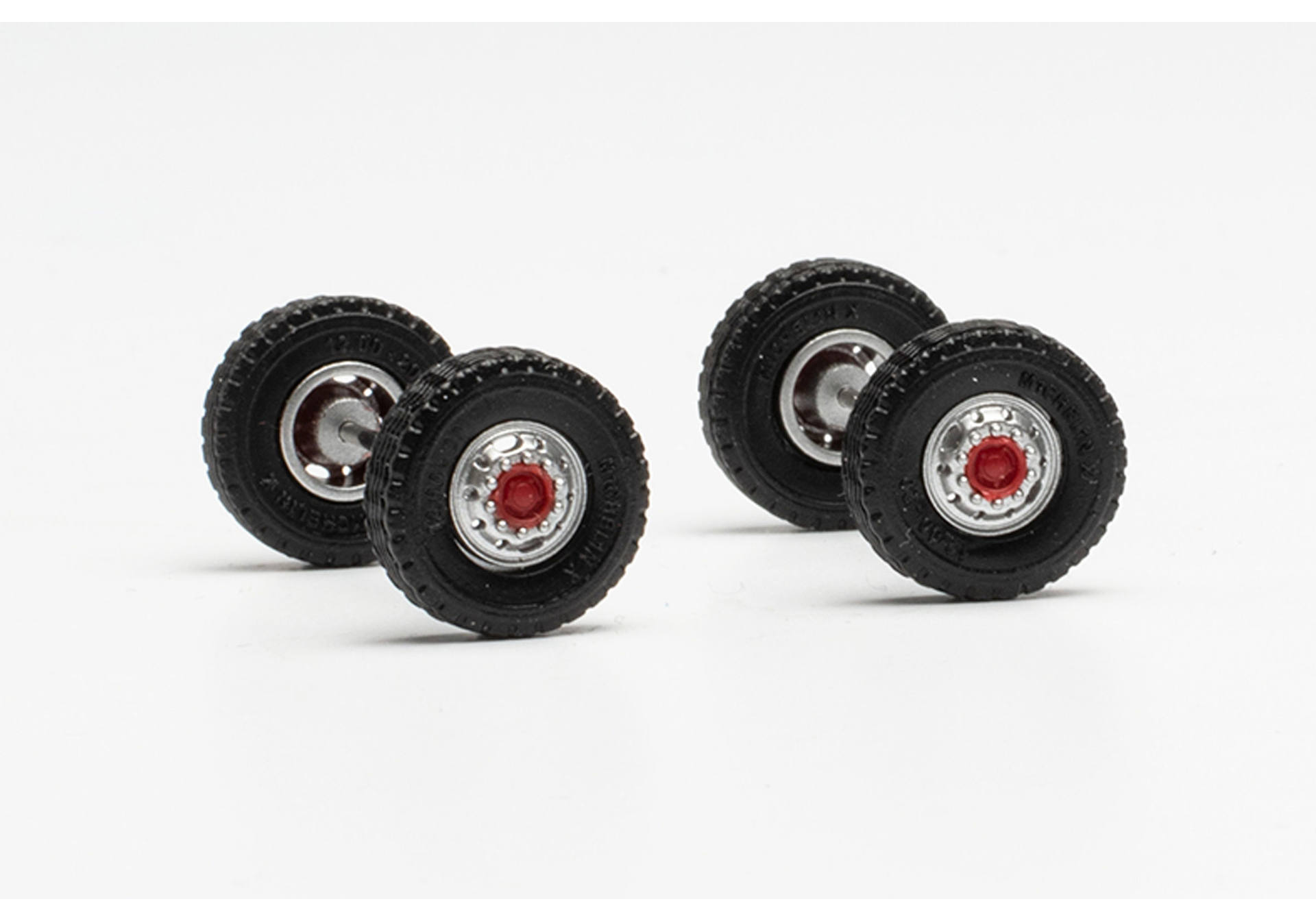 Radsatz Straßenreifen 12.00 x 20 mit Stahlfelgen für Vorderachse