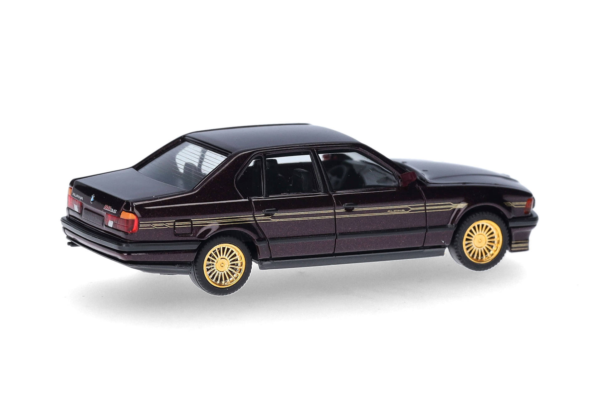 BMW Alpina B11 3,5-Liter, burgundrot metallic, Dekor gold