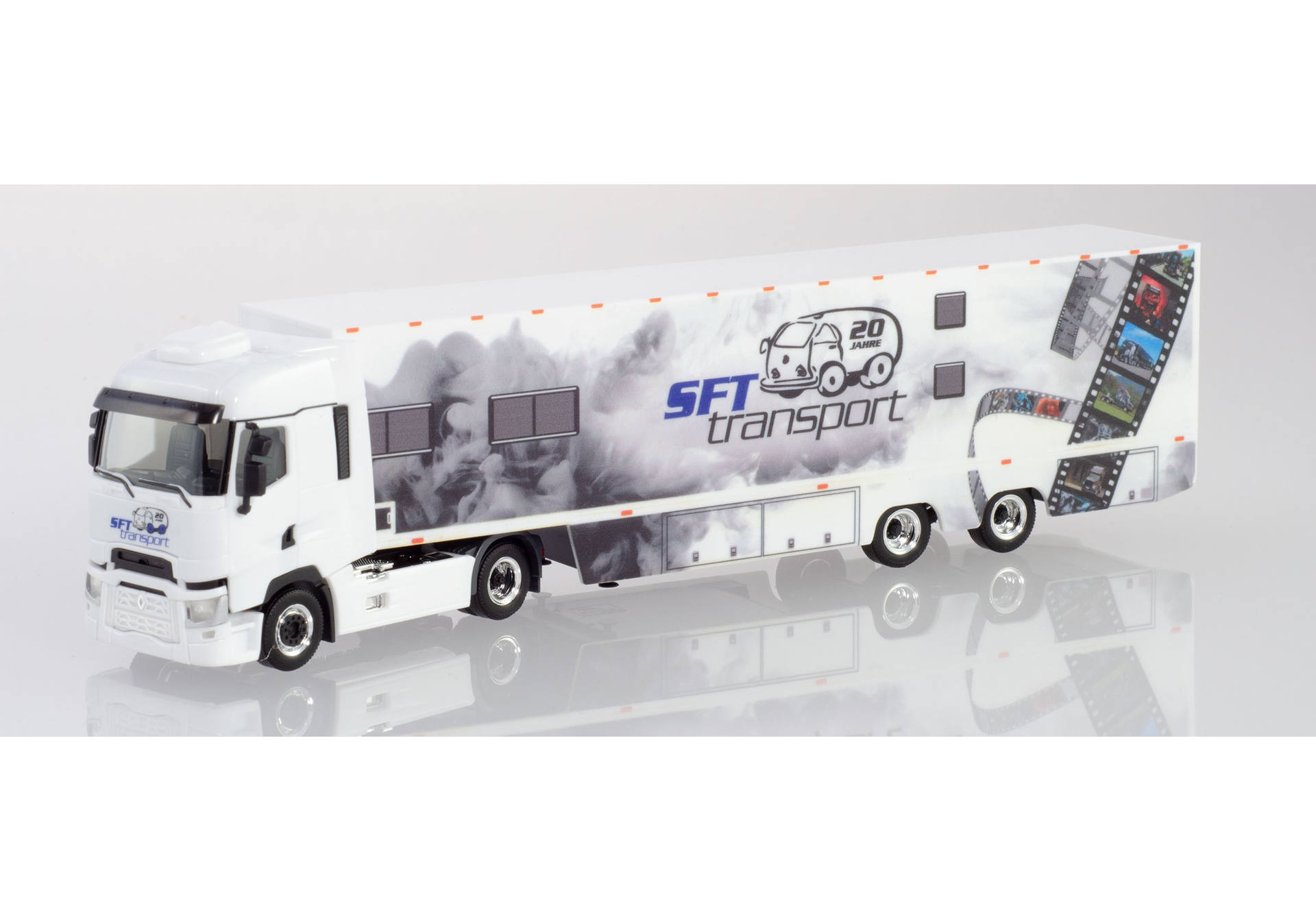 Renault T Koffer-Sattelzug "SFT Transporte / Partyauflieger"