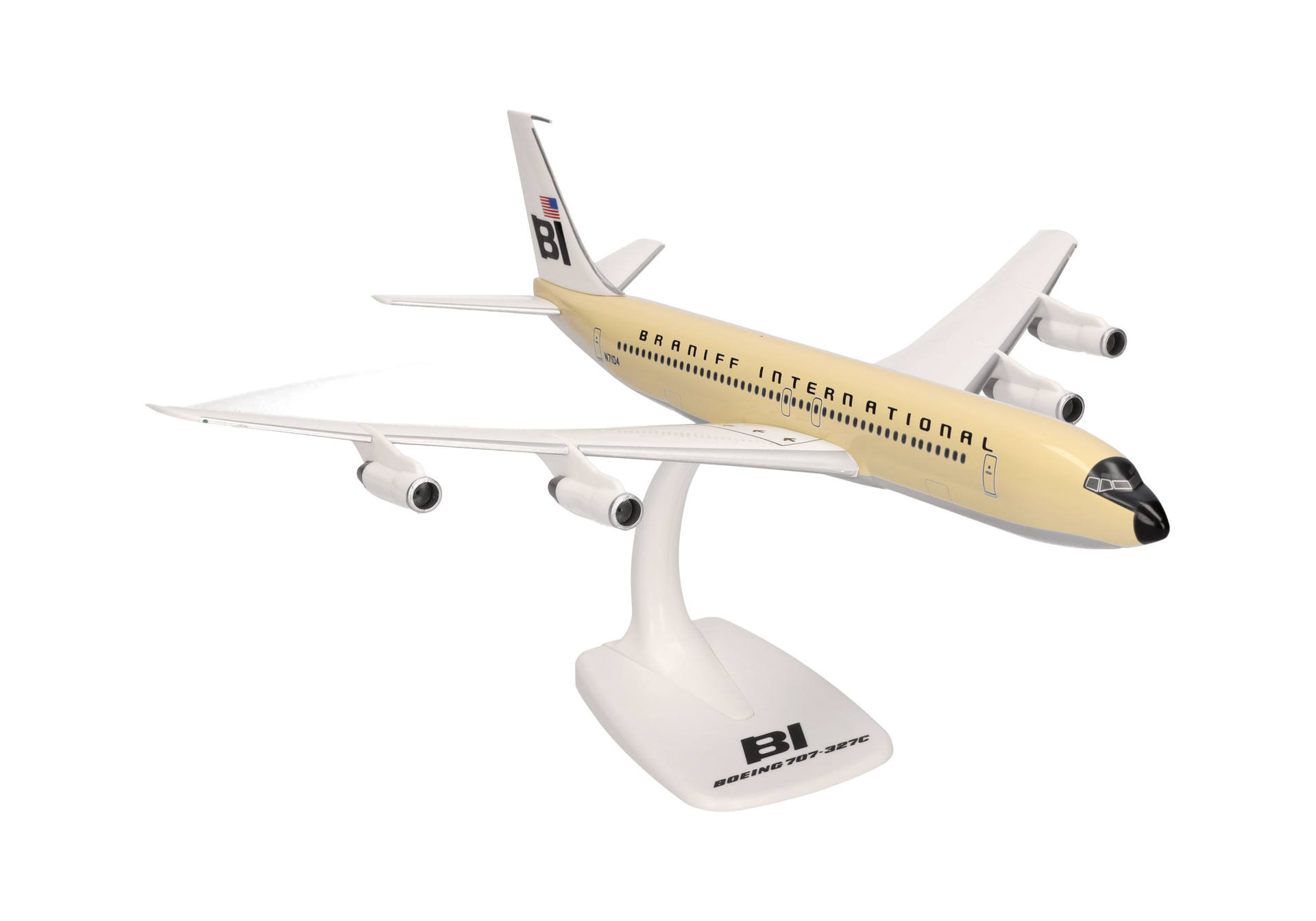 Braniff International Boeing 707-320 - Solid beige