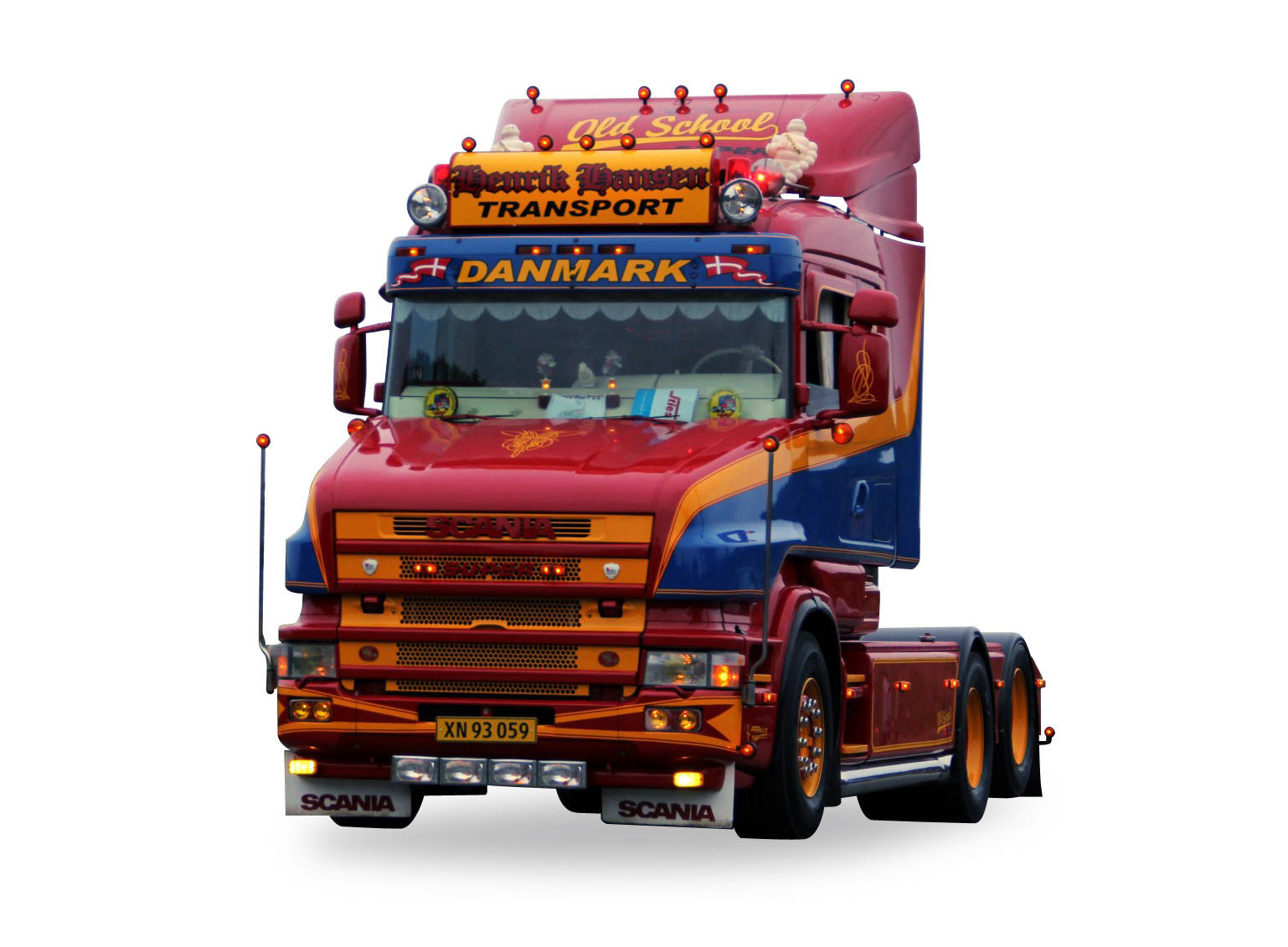 Scania Hauber 6x4 rigid tractor "Mikael Hansen"