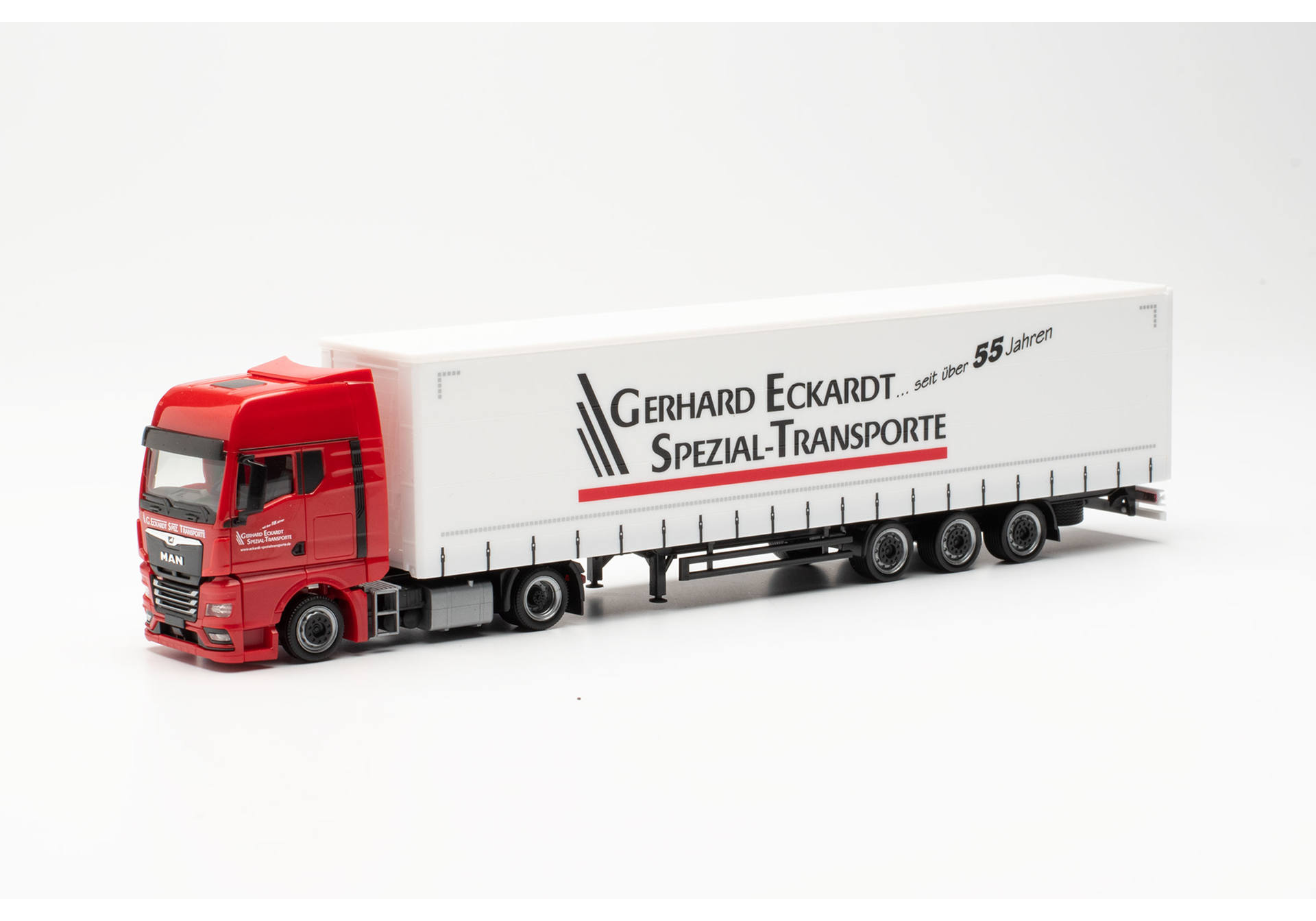 MAN TGX GX jumbo curtain canvas semitrailer "Eckardt Transporte"