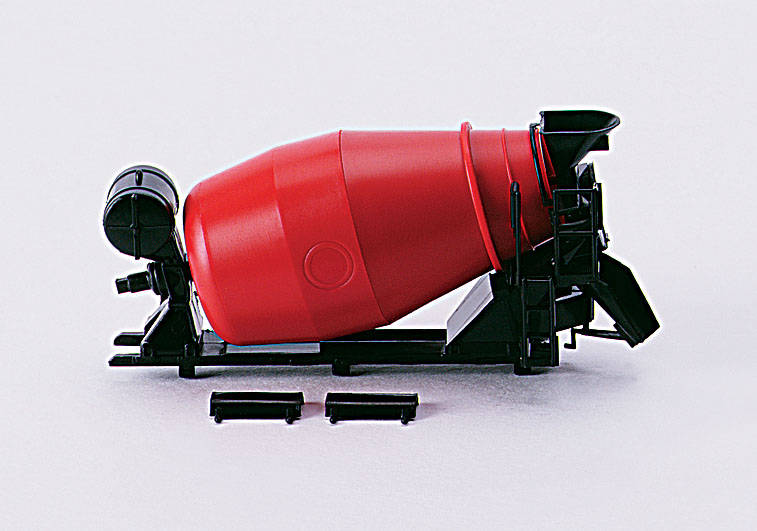 Cement trailer for 3-axle, red (2 pieces)
