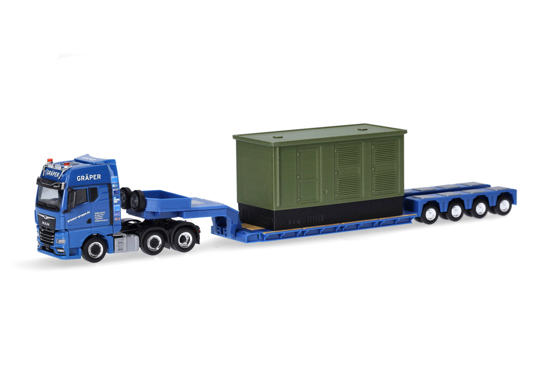 MAN TGX GX low boy semitrailer "Gräper"