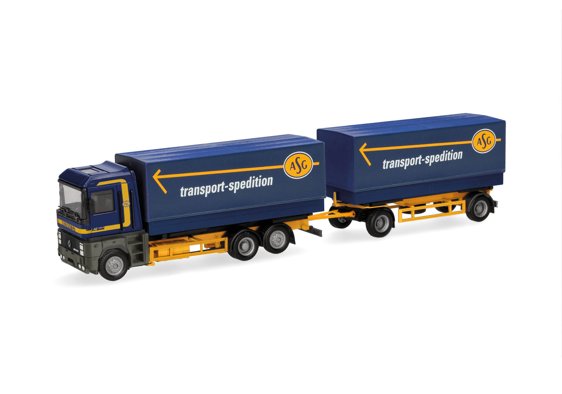 Renault AE Wechselpritschen/planen-Hängerzug  "ASG" (Schweden)