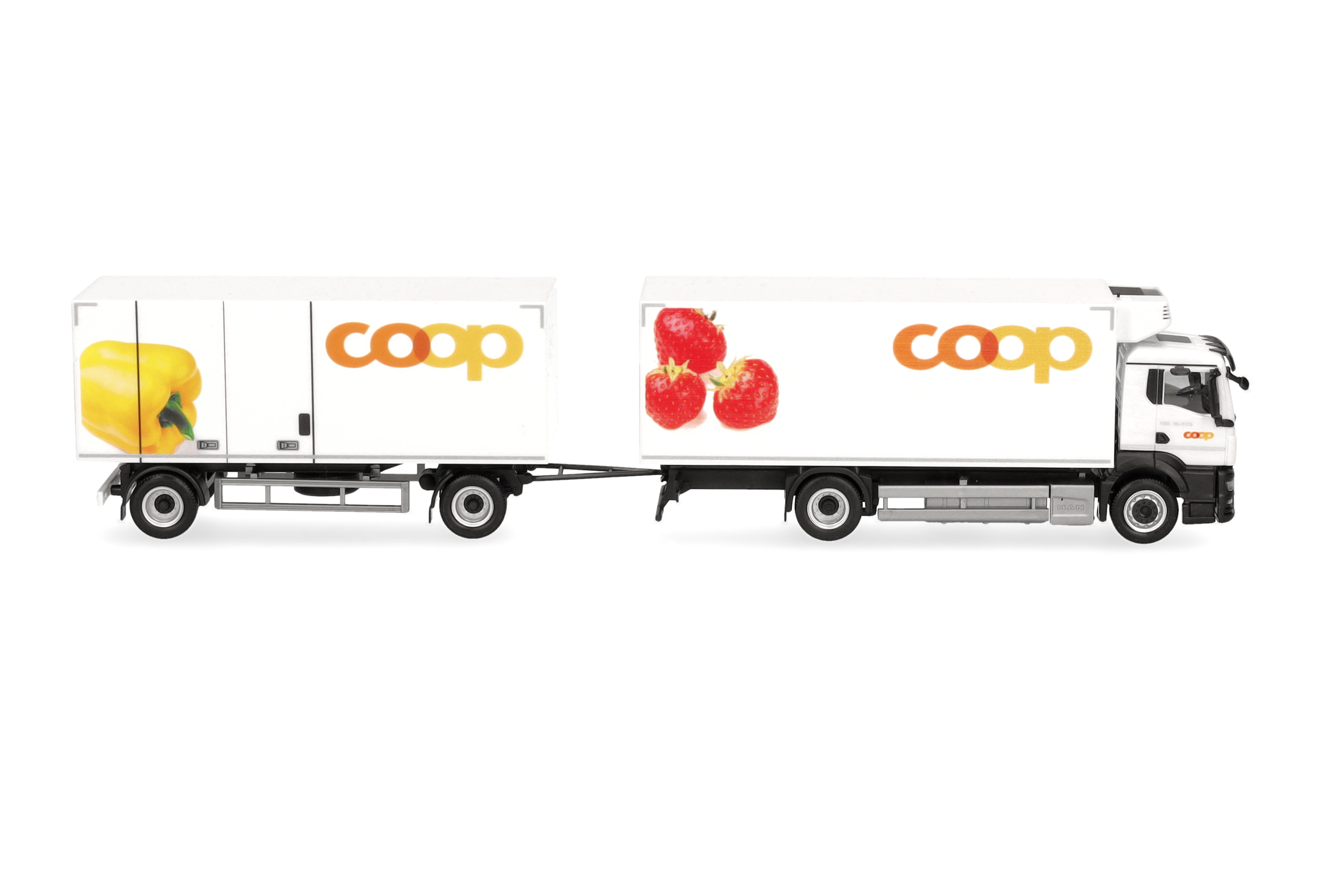 truck, trailer, food delivery, fruit images, co-op