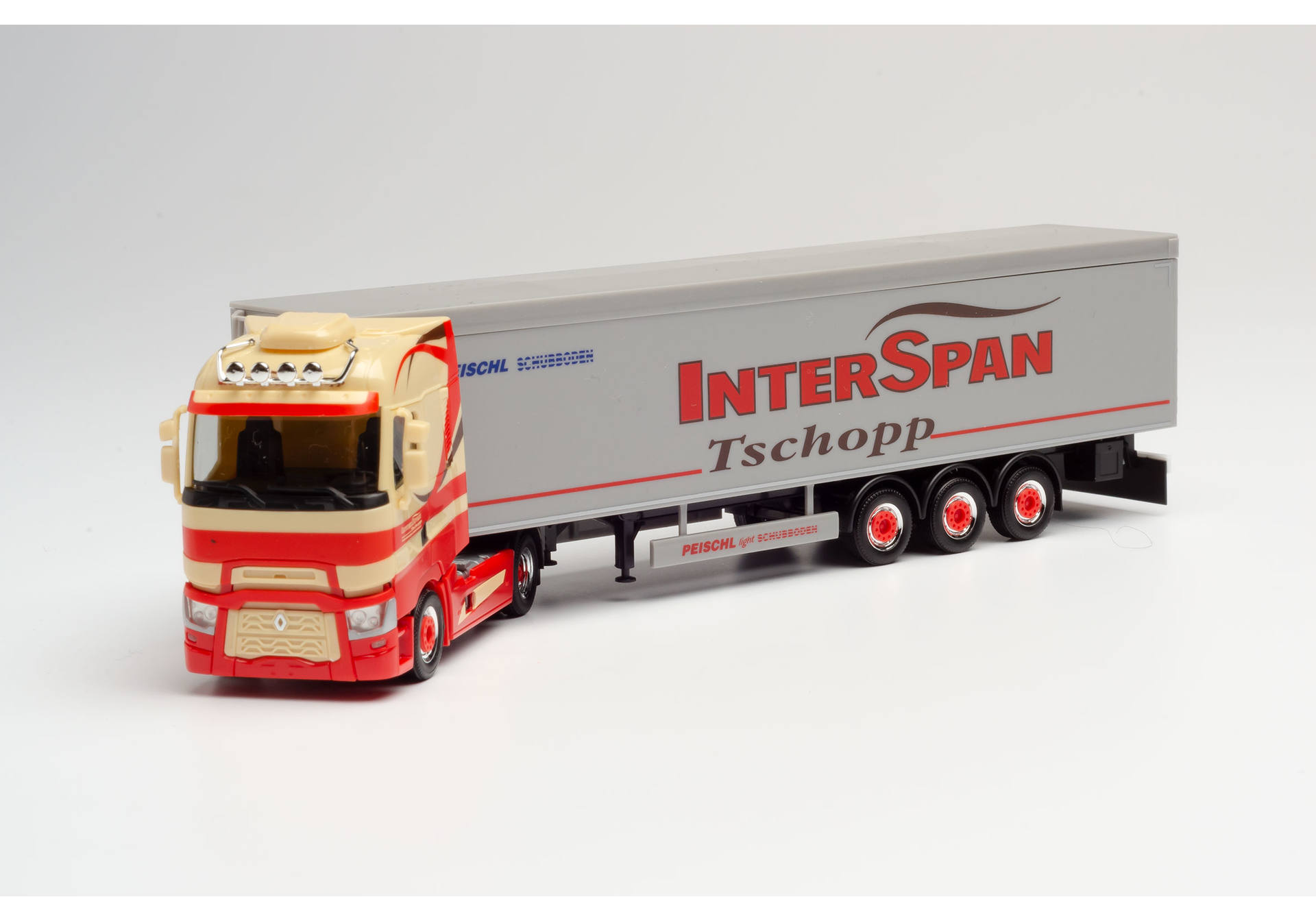 Renault T Schubboden-Sattelzug "Tschopp Interspan" (CH)