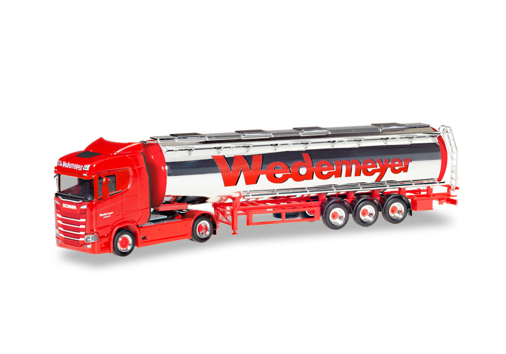 Scania CS 20 low roof chromium tank semitrailer "Wedemeyer"