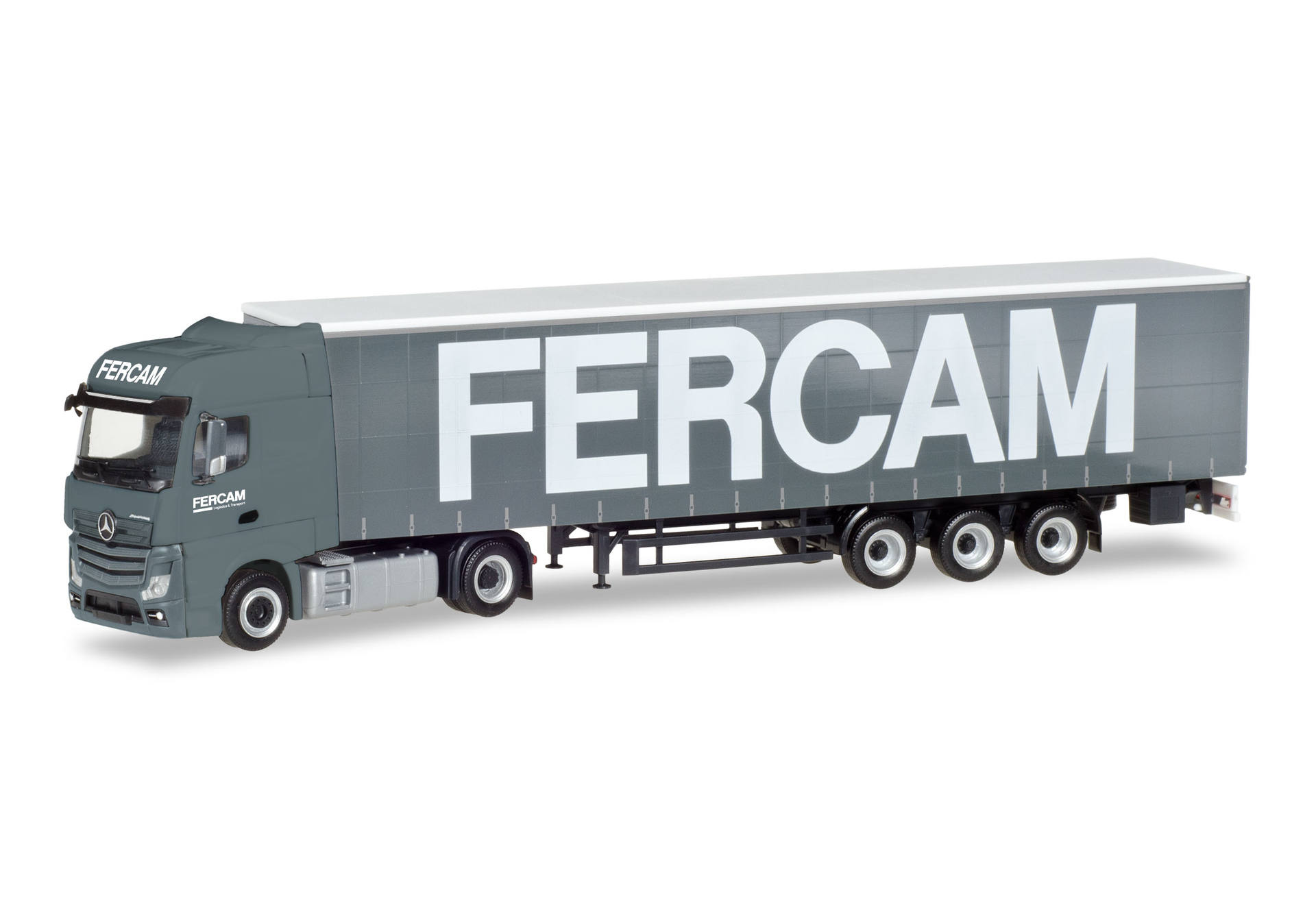 Herpa Mercedes Benz Actros Bigspace Gardinenplanen Sattelzug Fercam