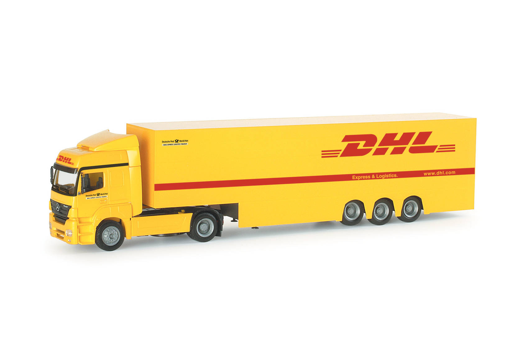 Mercedes-Benz Axor two-storied box semitrailer "DHL"