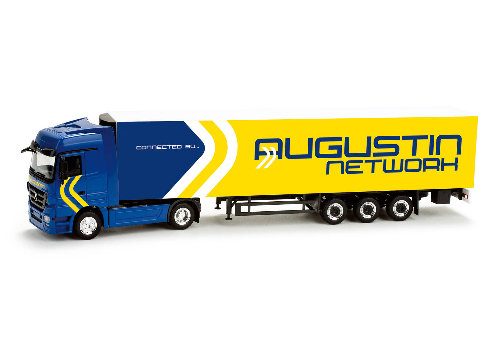 Mercedes-Benz Actros LH refrigerated box trailer "Augustin Network"