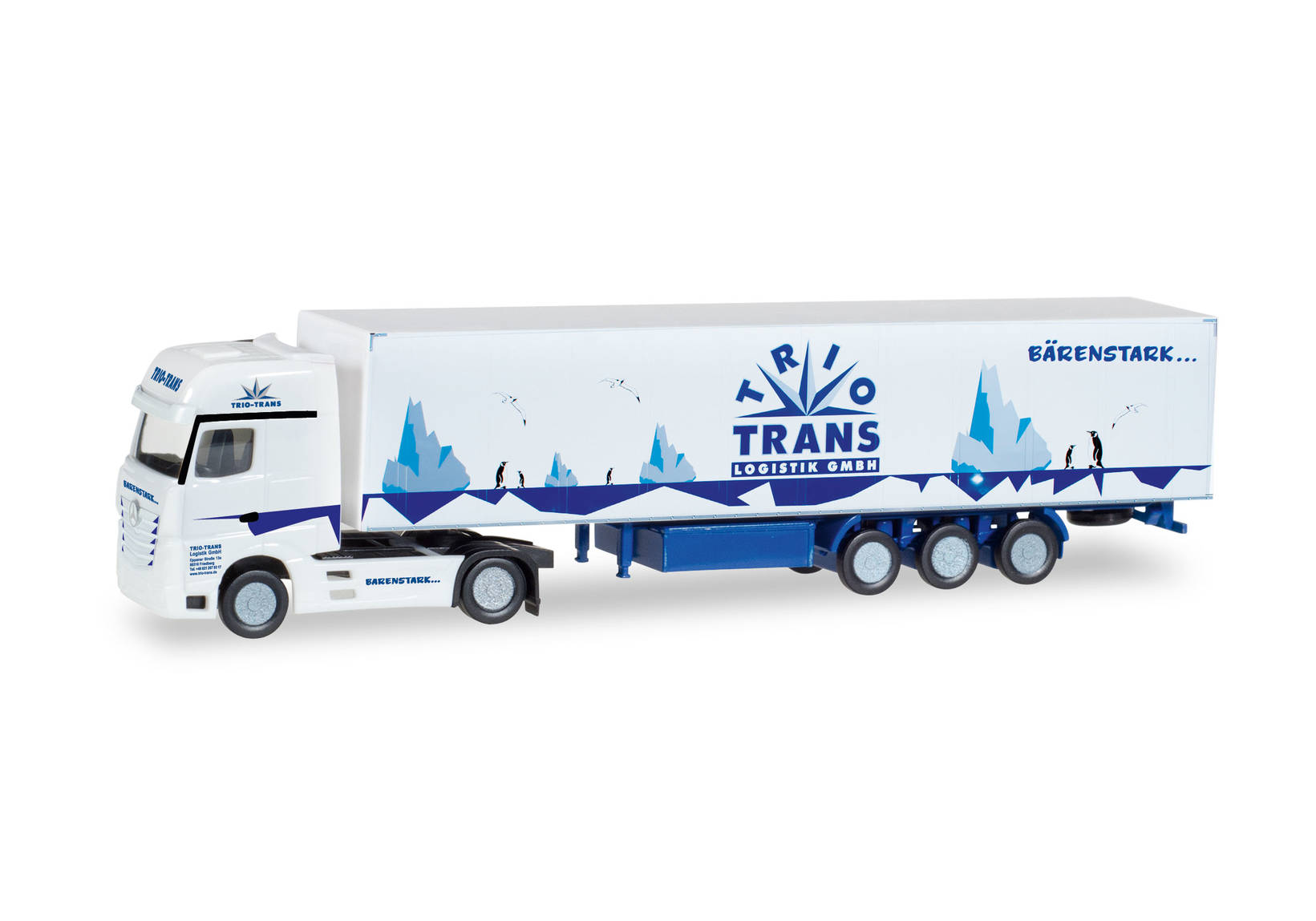 Mercedes Benz Actros Gigaspace box semitrailer "Trio-Trans"