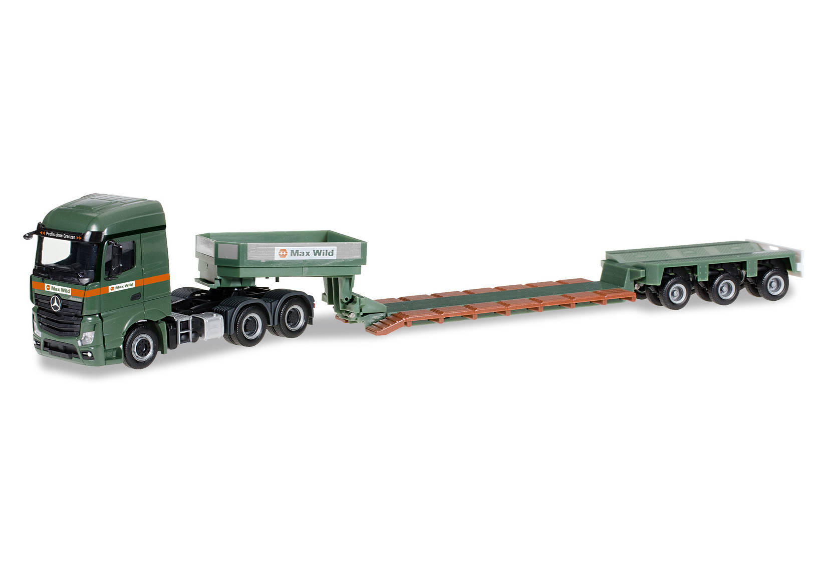 Mercedes-Benz Actros 6x4 Streamspace Tieflade-Sattelzug "Max Wild"