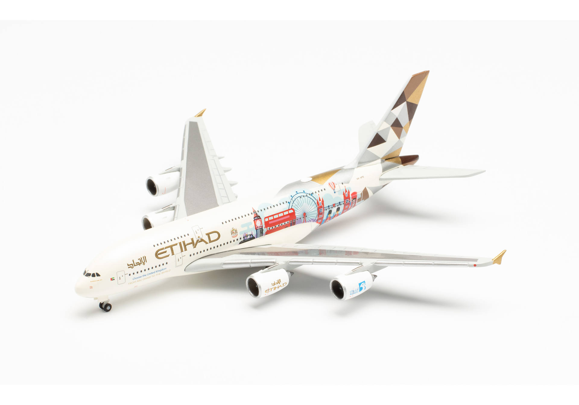 Etihad Airways Airbus A380 "Choose the United Kingdom" - A6-APE