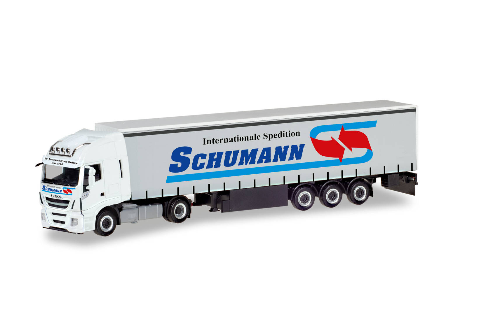 Iveco Stralis XP Gardinenplanen-Sattelzug "Spedition Schumann"