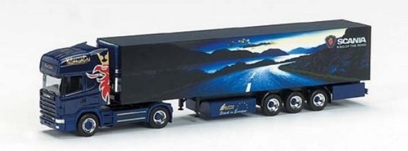 Scania 144 TL cold suitcase saddle train 2A/3A