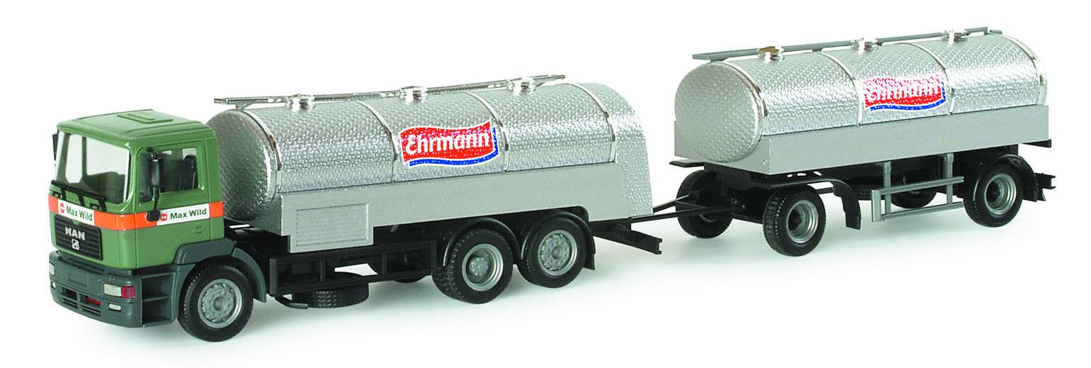 MAN F2000 Evo Milchtank-Hängerzug "Wild / Ehrmann"