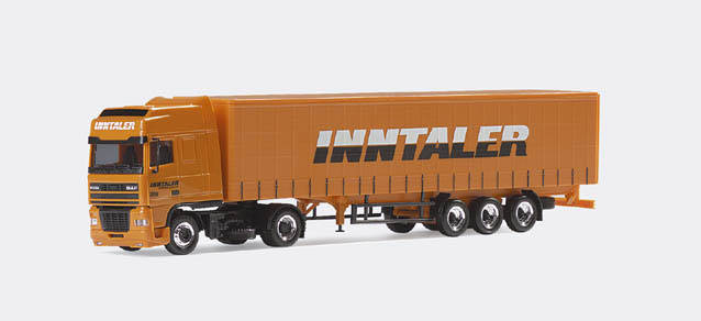 DAF XF SSC curtain canvas semitrailer "Inntaler"