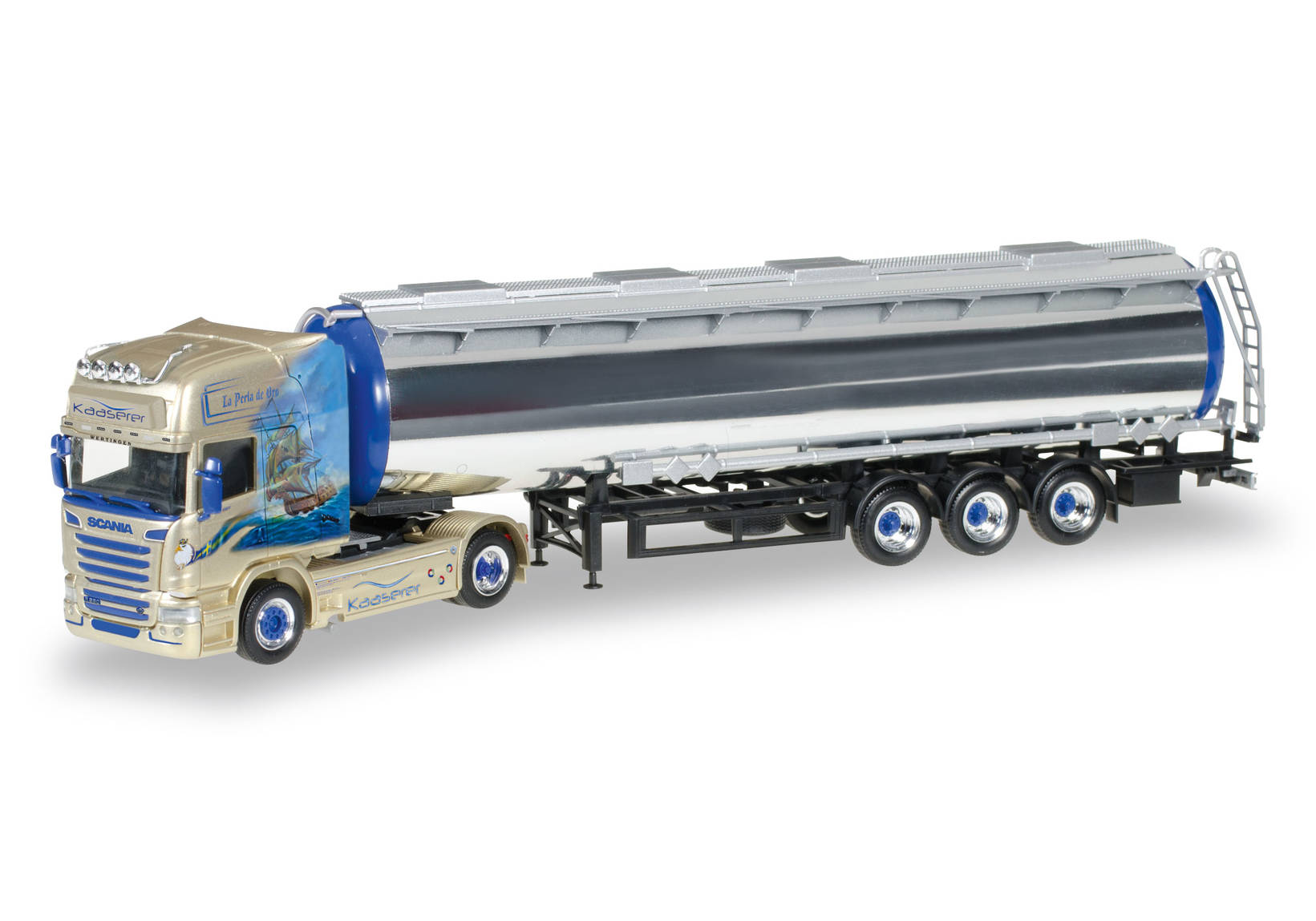 Scania R TL chromed tank semitrailer "Kaaserer Entsorgung"