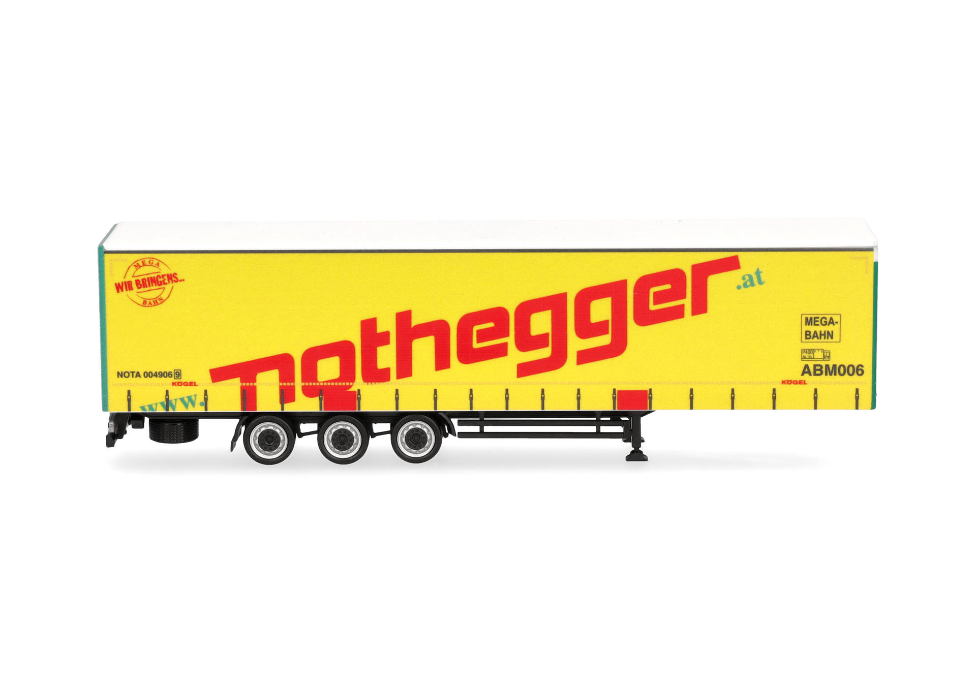 trailer, box trailer, yellow trailer, graphics, model vehicle