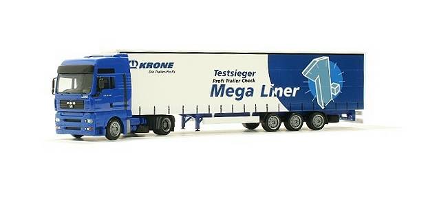MAN TGA lowliner semitrailer "Krone"