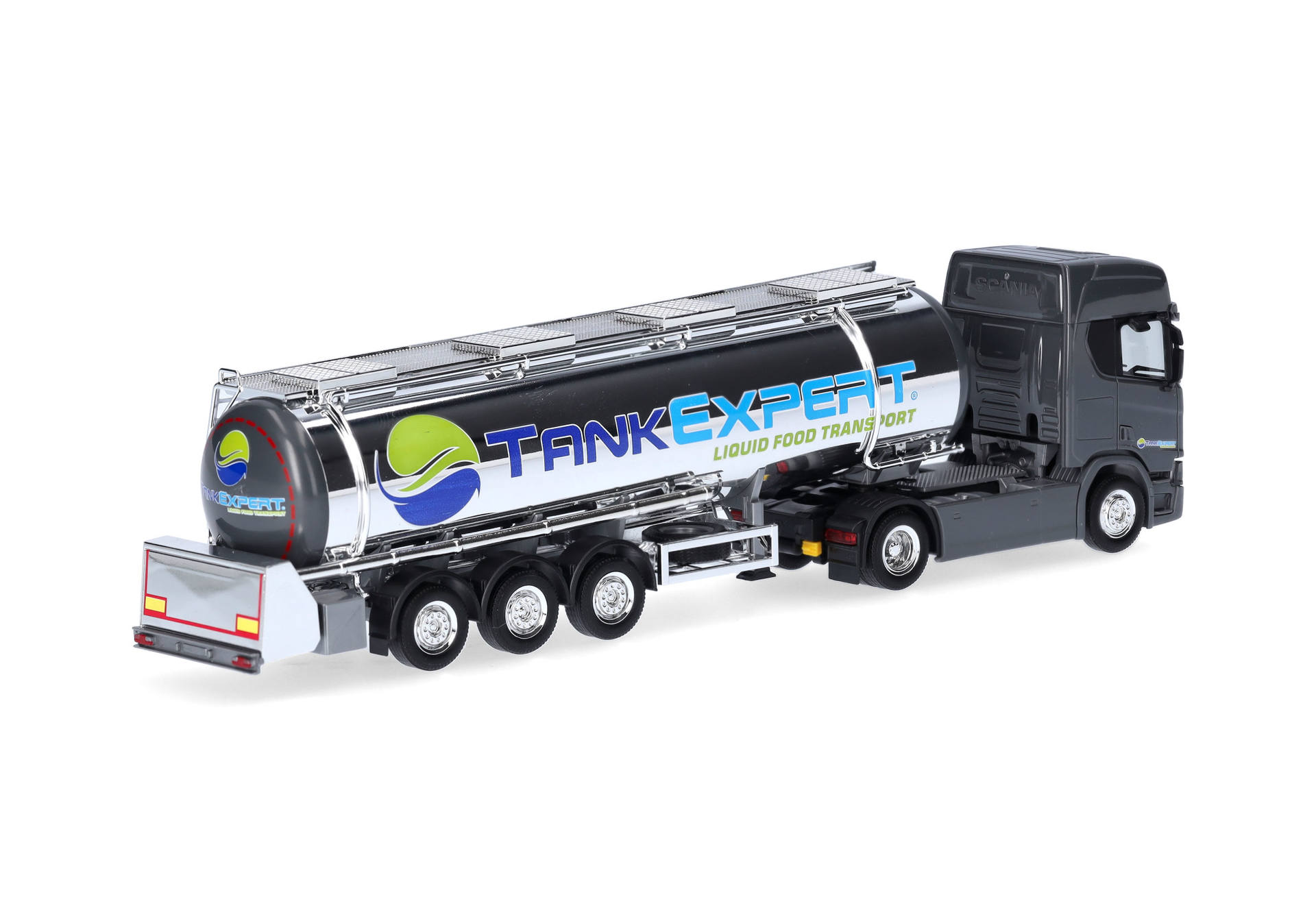 Scania CR20 HD chromeplated food tank semitrailer truck "Tank Expert" (Poland/Lipno)