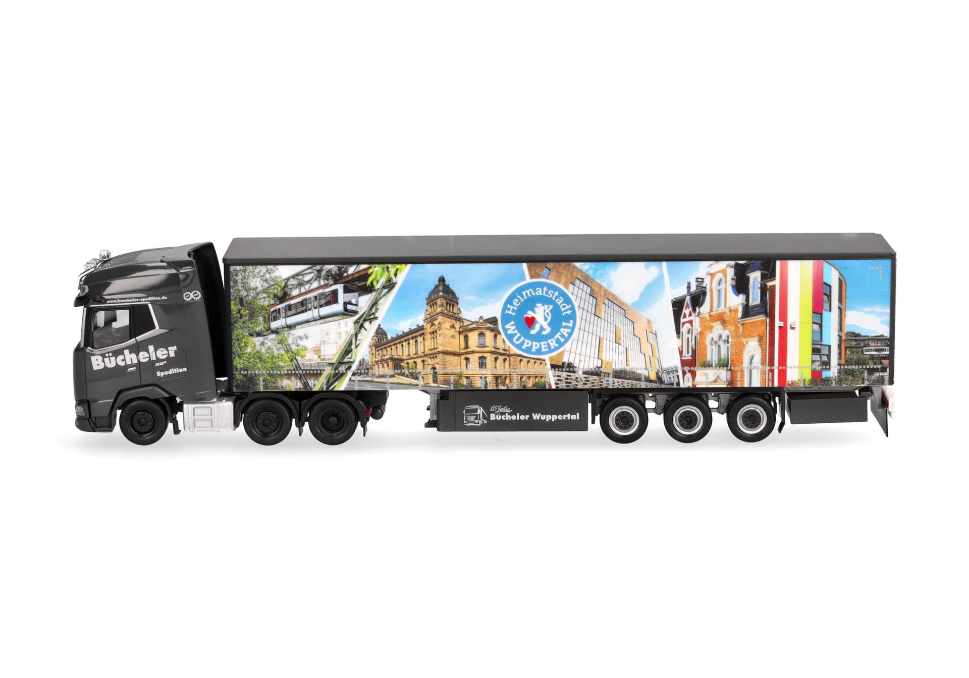 DAF XG+ (6x2) Gardinenplanen-Sattelzug "Bücheler Wuppertal"