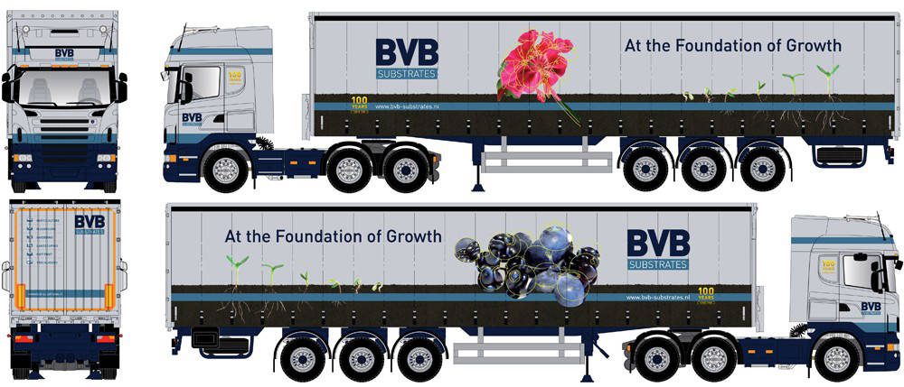 Scania R TL curtain canvas semitrailer "BVB"