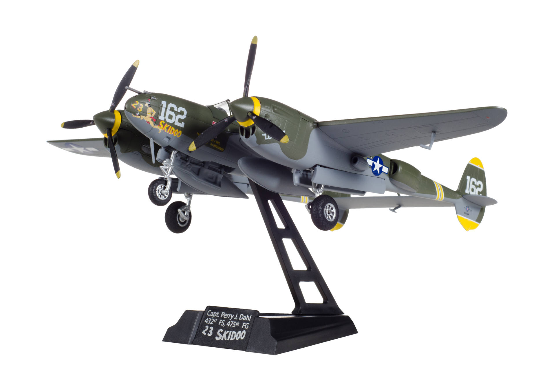 U.S. Army Air Forces Lockheed P-38J Lightning - Capt Perry Dahl, 432th Fighter Squadron "23 Skidoo"