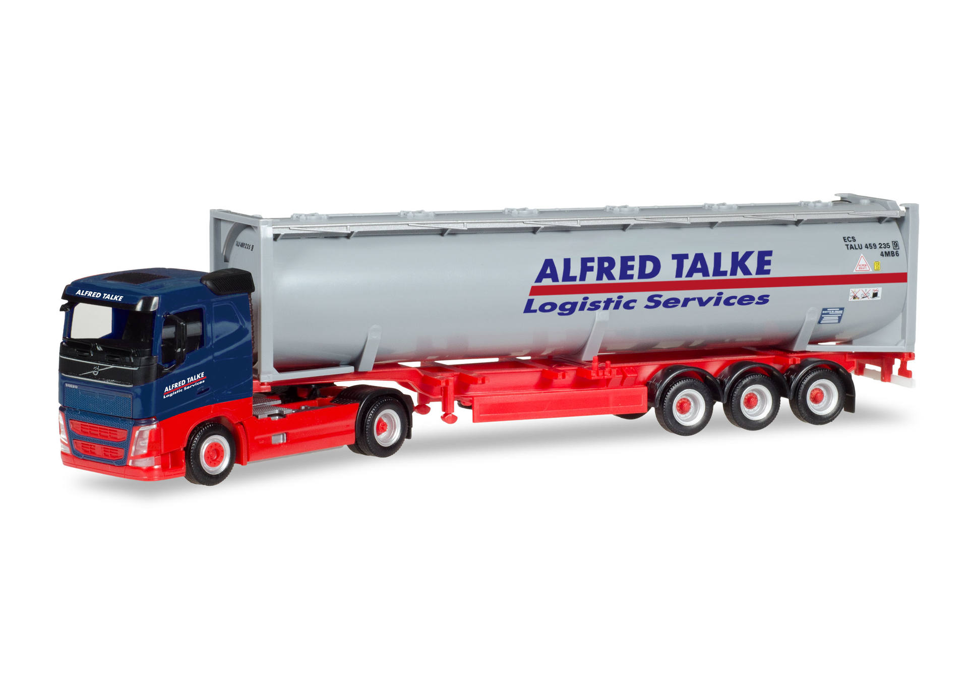 Volvo FH flat Roof bulk Container truck Trailer "Alfred Talke"