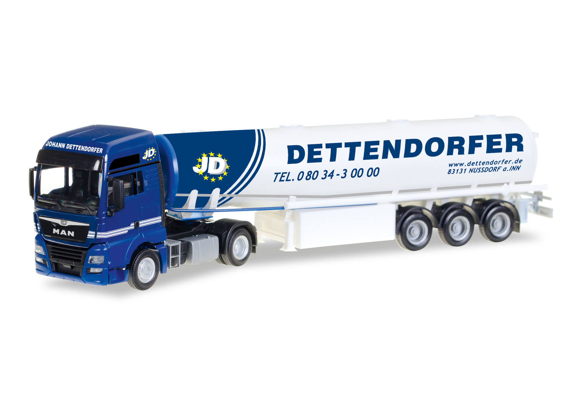 MAN TGX XXL Euro 6c fuel tank semitrailer "Dettendorfer"