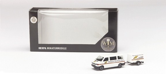 VW T4 Warsteiner Balooning Team with a follower