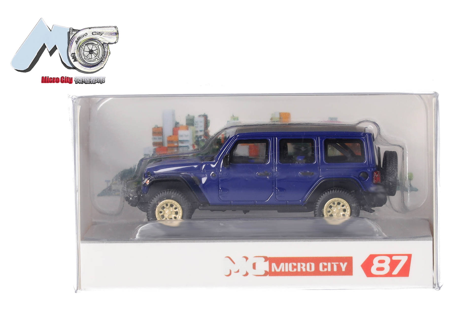 MicroCity: Jeep Wrangler, blau (ab 2017)