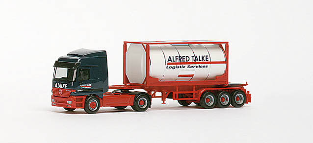Mercedes-Benz Actros L 20ft. semitrailer "Talke"