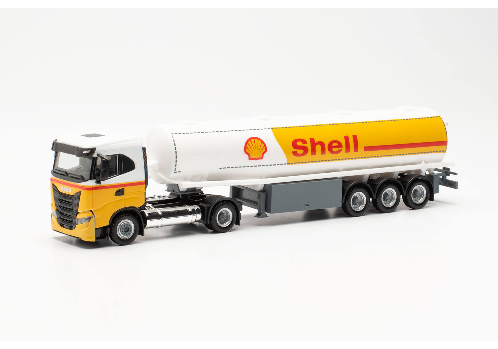 Iveco S-Way LNG Niedrigdach Benzintank-Sattelzug Shell