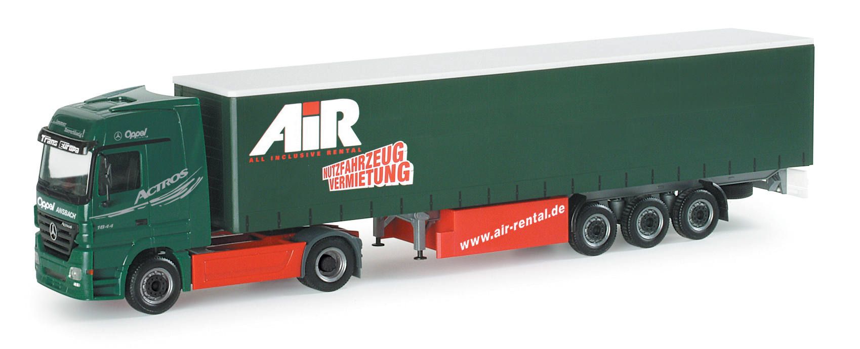 Mercedes-Benz Actros LH curtain canvas semitrailer "Oppel/Air"