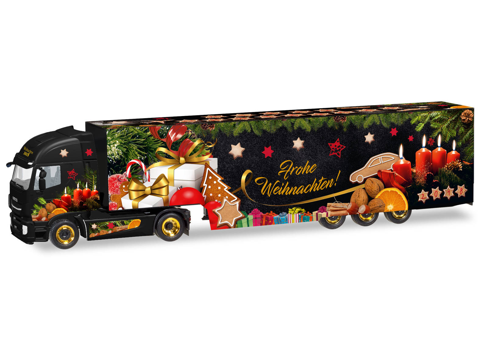 Iveco Stralis XP box semitrailer "Herpa Christmas Truck 2018"
