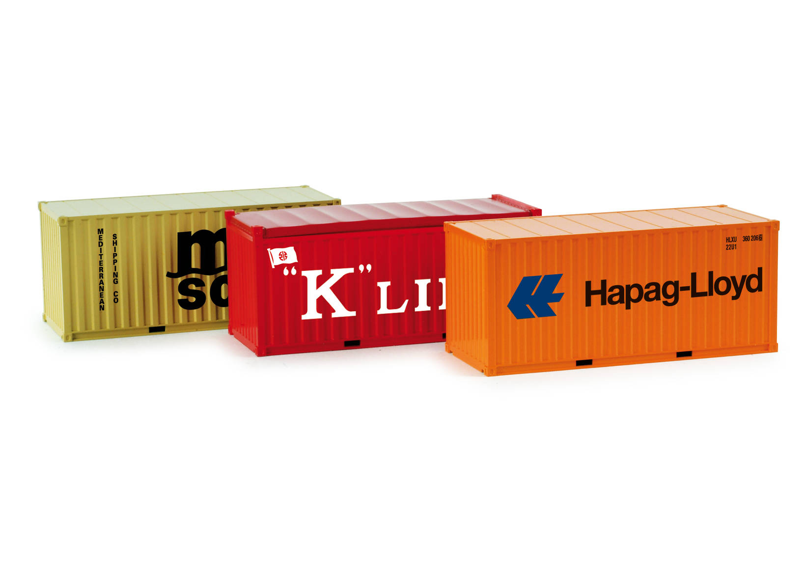 Container-Set 3x20 ft. "Hapag Lloyd / MSC / K-Line"