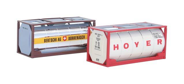 2x20ft. tank container "Hoyer / Bertschi"