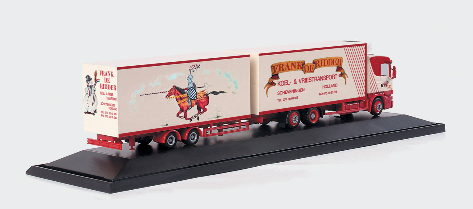 Scania 124 Volumenkühlkoffer-Hängerzug "Frank de Ridder"