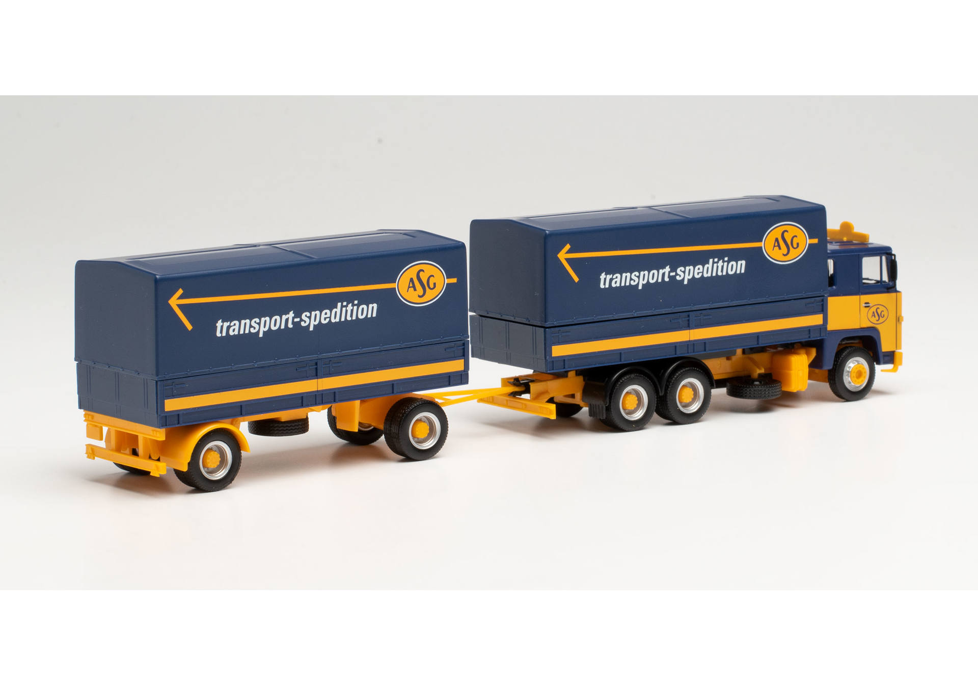 Scania 141canvas trailer truck „ASG“